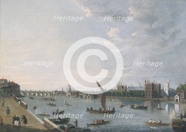 'Lambeth Palace from Horseferry', c1750. Artist: Unknown