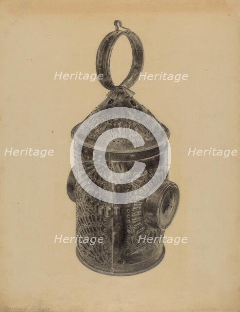 Lantern, c. 1937. Creator: Bernard Krieger.