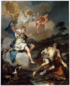 'Diana and Endymion', 1723. Artist: Giovanni Battista Pittoni the Younger