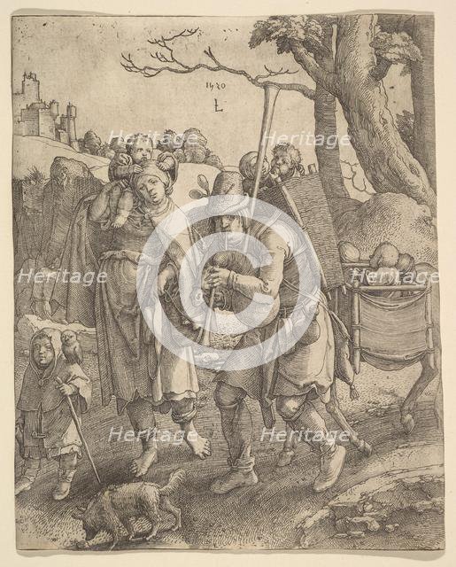 The Beggars (Eulenspiegel), 1520. Creator: Lucas van Leyden.