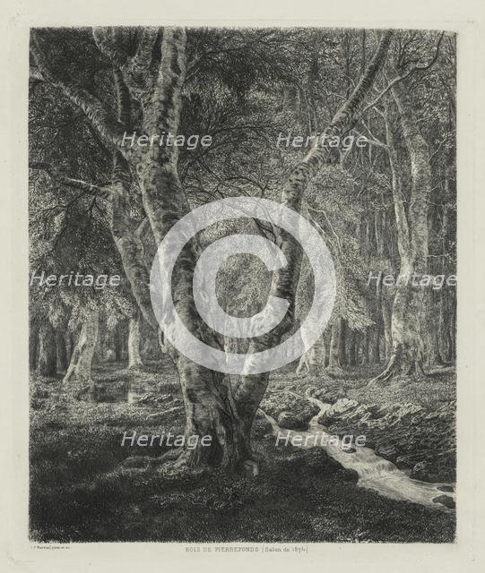 Bois de Pierrefonds, 1874. Creator: Adolphe Théodore Jules Martial Potémont (French, 1828-1883).