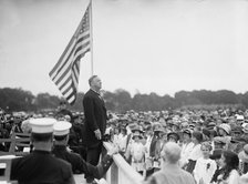 Confederate Reunion - Secretary Daniels Speaking On Registration Day, 1917. Creator: Harris & Ewing.