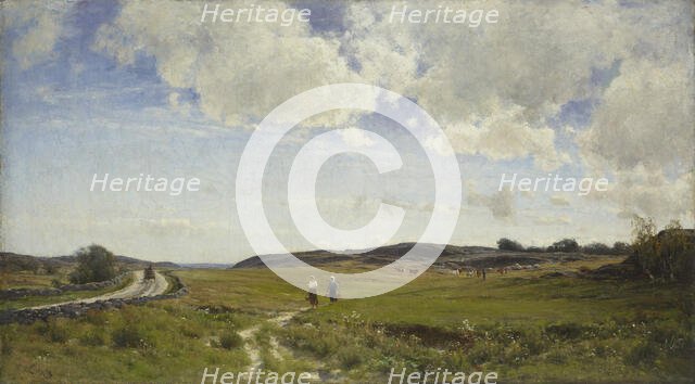 View from Hisingen near Gothenburg, 1876. Creator: Berndt Lindholm.