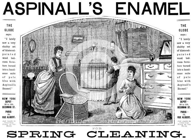 Advertisement for Aspinall’s Enamel, 1890. Creator: Unknown.