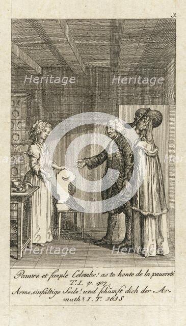 Cecilia or the Story of a Rich Orphan, 1787. Creator: Daniel Nikolaus Chodowiecki.