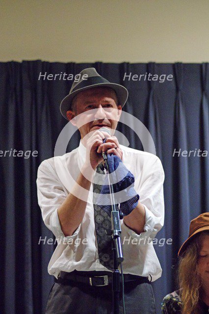 Jean-Marie Fagon, Watermill Jazz Club, Dorking, Surrey, August 2015. Artist: Brian O'Connor.