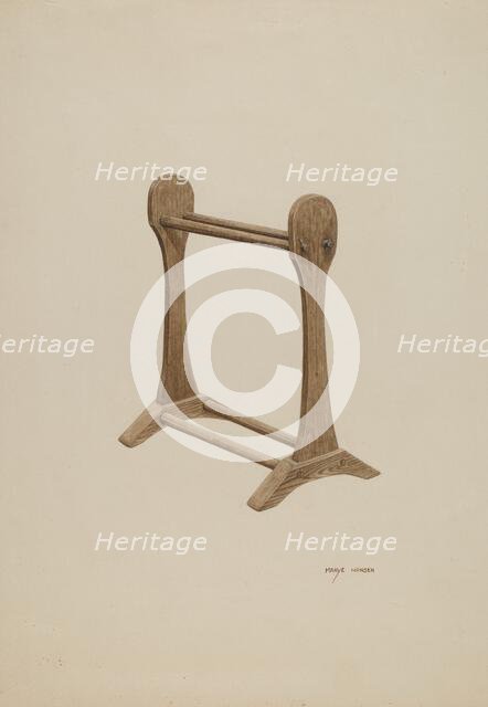 Drying Rack, c. 1940. Creator: Mary Hansen.