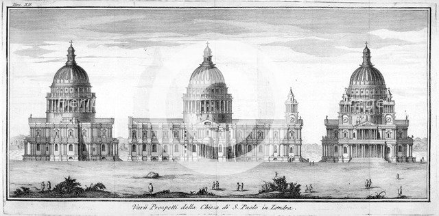 St Paul's Cathedral, London, 1742.           Artist: Anon