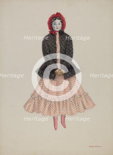 Doll - "Flora Richardson", c. 1937. Creator: Edith Towner.