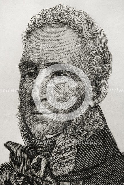 Portrait of Francisco Espoz y Mina (1781-1836), Spanish military, 1845.  Creator: Jose Gomez.