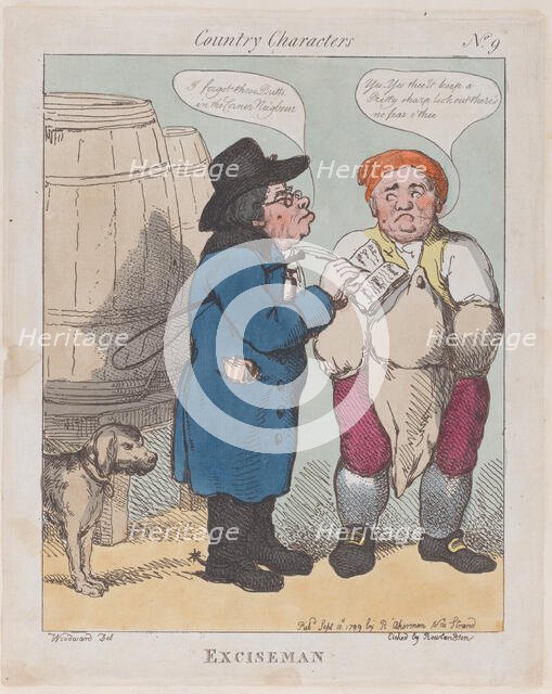 Exciseman, September 10, 1799., September 10, 1799. Creator: Thomas Rowlandson.