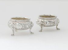 Pair of Salts, 1851/55. Creator: Ball, Black & Co.