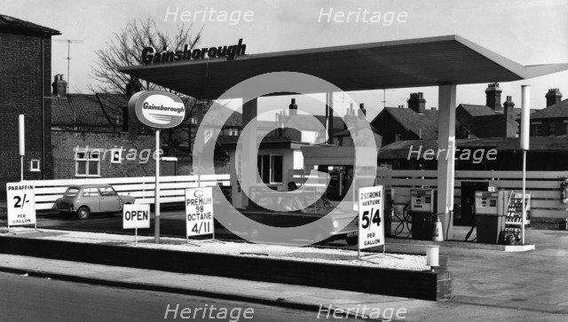 Gainsborough petrol station, Ipswich 1966 Artist: Unknown.