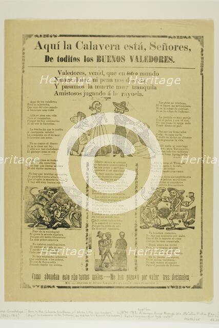 Here is the Calavera, Gentlemen, of all the Little Do-Gooders, n.d. Creator: José Guadalupe Posada.