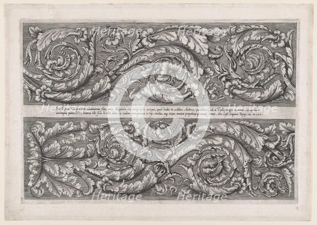 Speculum Romanae Magnificentiae: Della Valle Frieze, 1561., 1561. Creator: Anon.