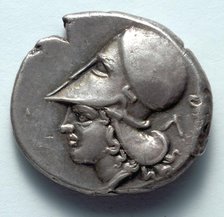 Corinthian Stater: Athena (reverse), c. 380 BC. Creator: Unknown.