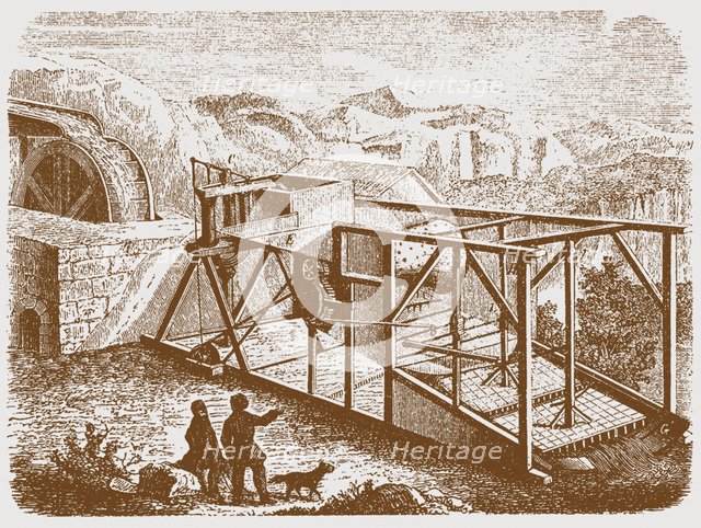 Gold mining in the Urals, Mid of the 19th century. Artist: Anonymous  