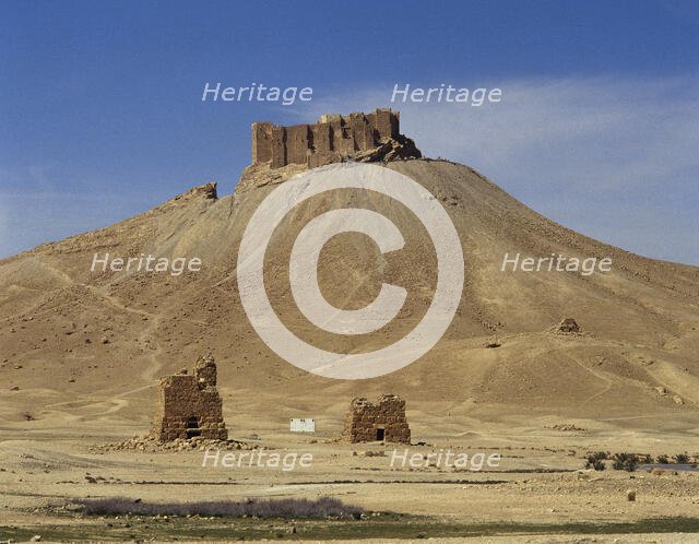 Ruins of Qala'at ibn Maan, Palmyra, Syria, 2001. Creator: LTL.