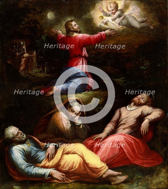 The Agony in the Garden. Artist: Vasari, Giorgio (1511-1574)