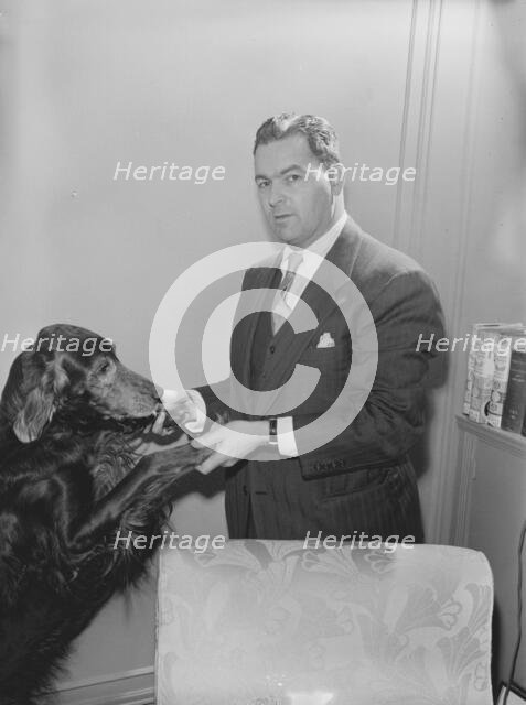 Portrait of Irving Kolodin, New York, N.Y., 1946. Creator: William Paul Gottlieb.