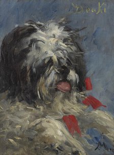 Head of the dog "Donki", 1876. Creator: Manet, Édouard (1832-1883).