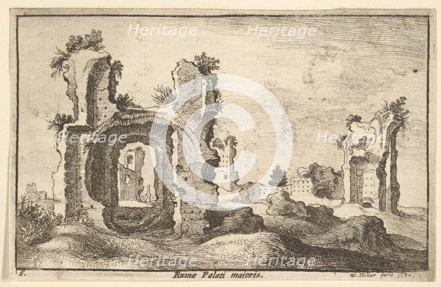 Palati maioris (Palatine Palace, Rome), 1650. Creator: Wenceslaus Hollar.