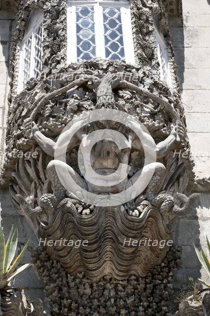 A gargoyle in Pena National Palace, Sintra, Portugal, 2009. Artist: Samuel Magal