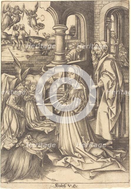 The Nativity, c. 1490/1500. Creator: Israhel van Meckenem.