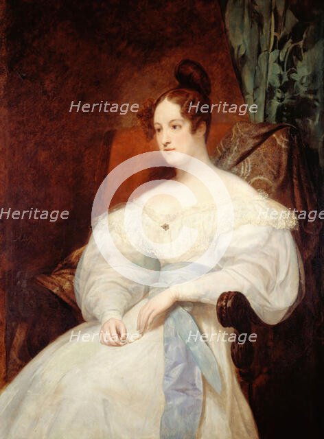 Portrait of Princess Louise of Orléans (1812-1850), 1833. Creator: Scheffer, Ary (1795-1858).
