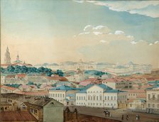 Viewof the Kazan University from the Bolaq, 1842. Artist: Rakovich, Andrei Nikolayevich (1815-1866)