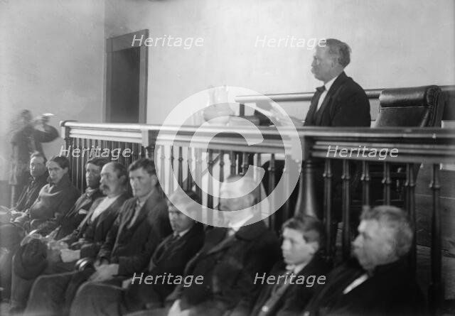 Feud - Scenes in Virginia Mountain Town at Trial After Feud, 1912. Creator: Harris & Ewing.