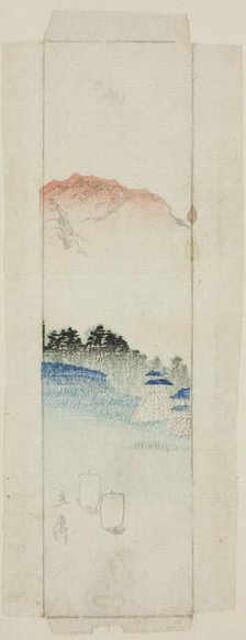 Envelope with landscape, n.d. Creator: Ando Hiroshige.