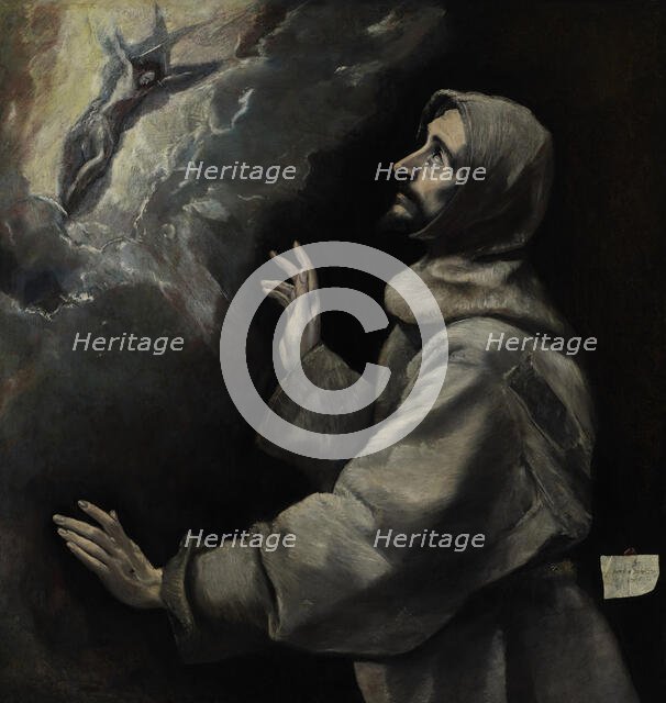 Saint Francis Receiving the Stigmata, 1585-1590. Creator: El Greco.