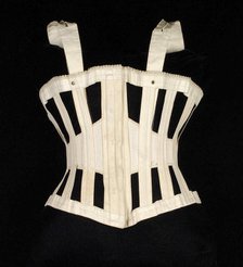 Corset, American, ca. 1869. Creator: Worcester Skirt Company.