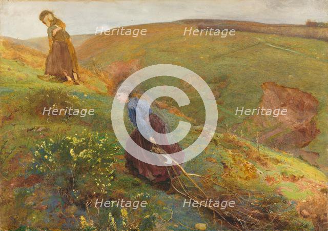 The Wood Gatherers, 1869. Creator: John William North (British, 1842-1924).