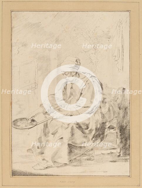 Pancake Woman, 1768. Creator: Johannes Kornlein.