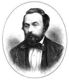 The late Mr. Owen Jones, decorative artist, 1874. Creator: Unknown.