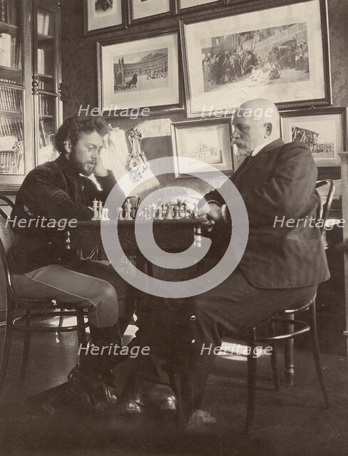 Chess game, 1909. Creator: Unknown.