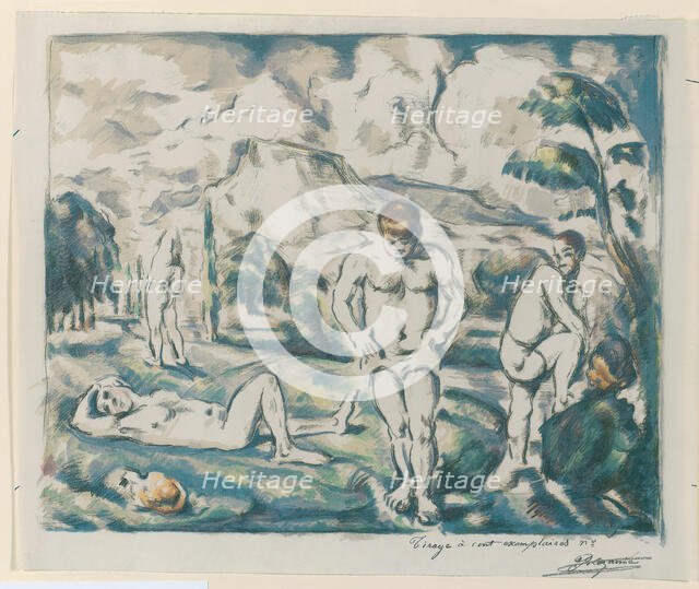 Bathers, 1890–1900. Creator: Paul Cezanne.