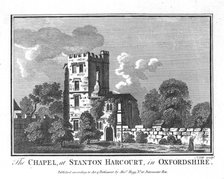 The Chapel at Stanton Harcourt, in Oxfordshire', c1800. Artist: Unknown