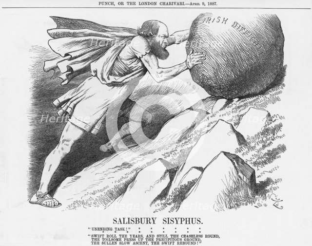 'Salisbury Sisyphus', 1887. Artist: Joseph Swain
