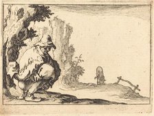 Peasant Defecating, c. 1617. Creator: Jacques Callot.