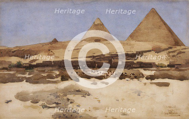 'Pyramids', 1881. Artist: Arthur Melville