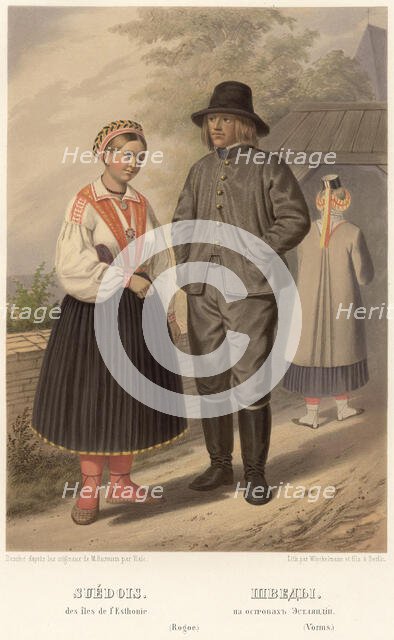 Swedes. On the islands of Estonia, 1862. Creator: Karl Fiale.