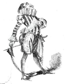 Twelfth Night characters - Lord of Misrule, 1844.  Creator: Unknown.