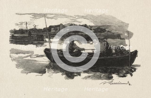 Au bord de la Seine. Creator: Auguste Louis Lepère (French, 1849-1918).