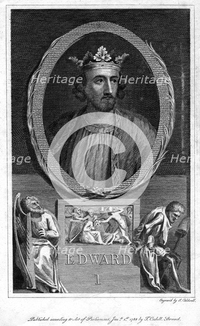Edward I of England, (1788).Artist: J Caldwall
