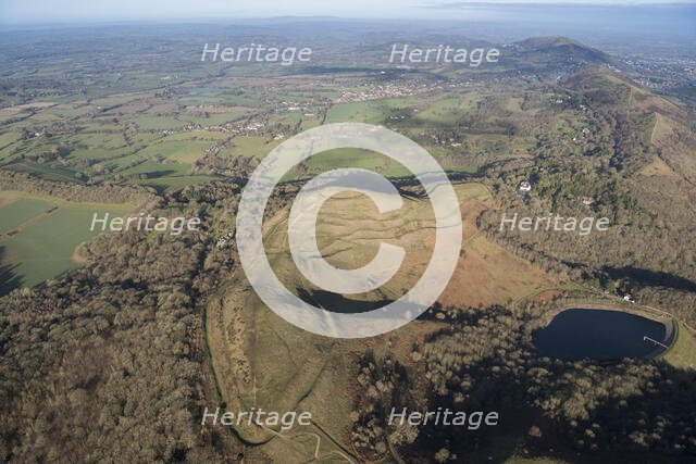 Herefordshire Beacon Camp, County of Herefordshire, Worcestershire, 2019. Creator: Damian Grady.