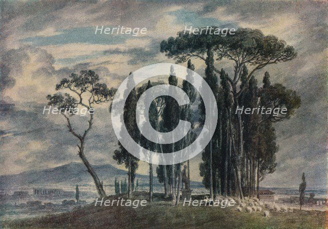 'The Villa Negroni', 18th century. Artist: John Robert Cozens.