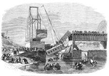 Scene of the disaster at Beloeil Bridge...Canada, 1864. Creator: Unknown.